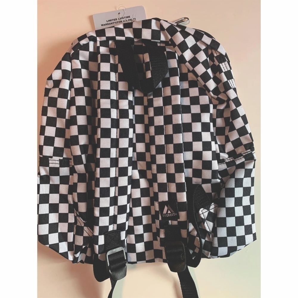 Everest Basic Pattern B&W Backpack NWT - image 3